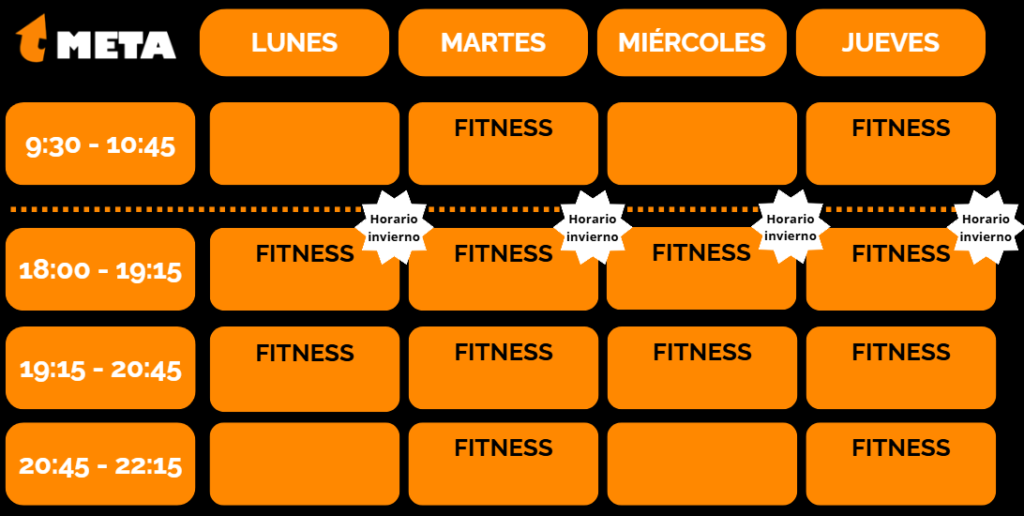 horario fitness las rosas